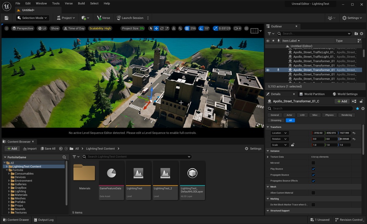 UEFN Editor Screenshot